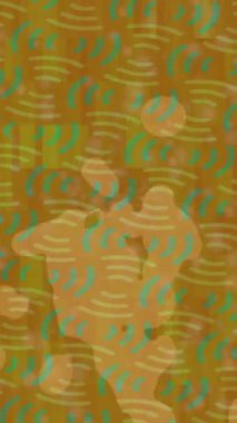 Soyut hareket desenli fütüristik video üretimi için dinamik dijital arkaplan