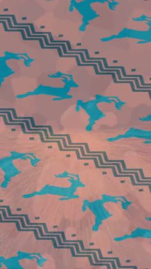 Benzersiz video giriş tasarımı projeleri için detaylı yüzey kalıbı film animasyon stili grafik girişi