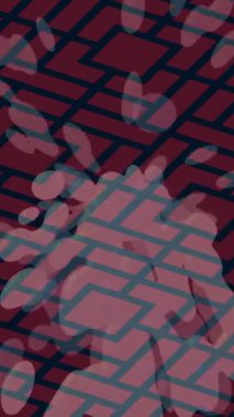 Soyut hareket desenli fütüristik video üretimi için dinamik dijital arkaplan