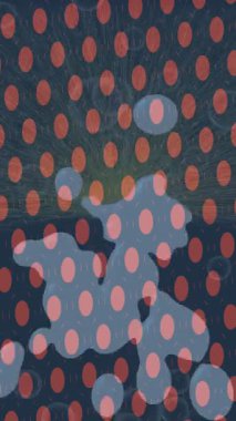 Soyut hareket desenli fütüristik video üretimi için dinamik dijital arkaplan