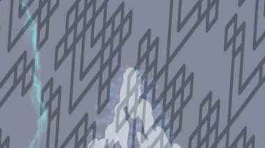 Benzersiz dijital animasyon tarzı grafikleri olan yaratıcı ortam tasarımı için yenilikçi hareket dokusu