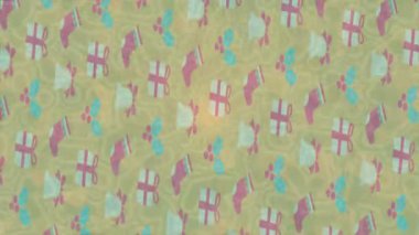 Benzersiz video giriş tasarımı projeleri için detaylı yüzey kalıbı film animasyon stili grafik girişi