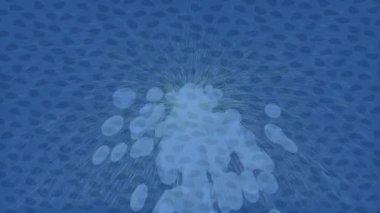 Benzersiz hareket grafikleri tasarım sanatına sahip yaratıcı film üretimi için özet bir arkaplan