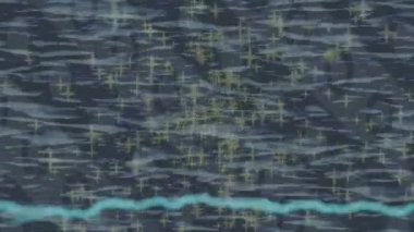 Organik desenli yüzey giriş stili video film sanatı ile soyut arkaplan tasarımı