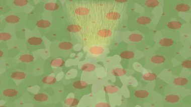 Organik desenli yüzey giriş stili video film sanatı ile soyut arkaplan tasarımı