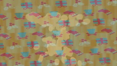 Soyut hareket desenli fütüristik video üretimi için dinamik dijital arkaplan