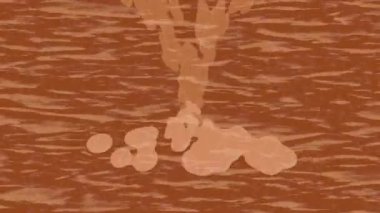 Organik desenli yüzey giriş stili video film sanatı ile soyut arkaplan tasarımı