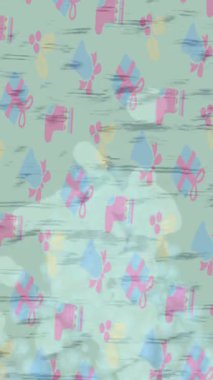 Benzersiz hareket dokusu tasarım sanatı ile profesyonel video düzenleme için modern soyut grafikler