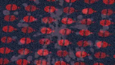 Soyut hareket desenli fütüristik video üretimi için dinamik dijital arkaplan