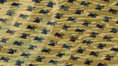 Soyut hareket desenli fütüristik video üretimi için dinamik dijital arkaplan