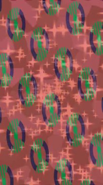 Dijital doku yüzey tasarım biçimi ile modern video animasyonu için gelişmiş hareket grafikleri