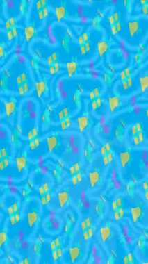 Benzersiz video giriş tasarımı projeleri için detaylı yüzey kalıbı film animasyon stili grafik girişi