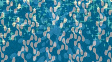 Benzersiz dijital animasyon tarzı grafikleri olan yaratıcı ortam tasarımı için yenilikçi hareket dokusu