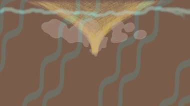 Benzersiz dijital animasyon tarzı grafikleri olan yaratıcı ortam tasarımı için yenilikçi hareket dokusu