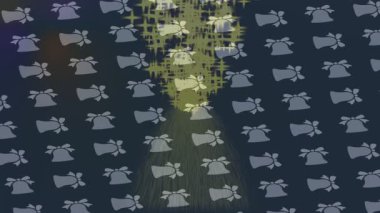 Soyut hareket desenli fütüristik video üretimi için dinamik dijital arkaplan