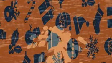 Organik desenli yüzey giriş stili video film sanatı ile soyut arkaplan tasarımı