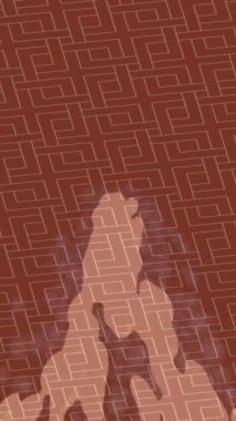 Organik desenli yüzey giriş stili video film sanatı ile soyut arkaplan tasarımı