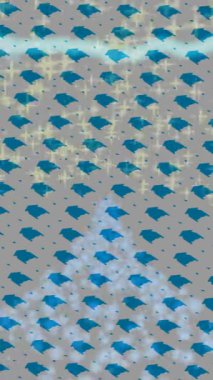 Benzersiz dijital animasyon tarzı grafikleri olan yaratıcı ortam tasarımı için yenilikçi hareket dokusu