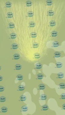 Dijital doku yüzey tasarım biçimi ile modern video animasyonu için gelişmiş hareket grafikleri