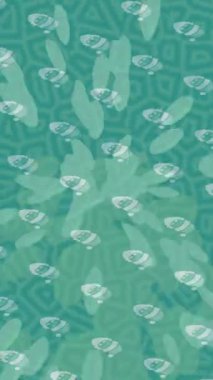 Soyut hareket desenli fütüristik video üretimi için dinamik dijital arkaplan