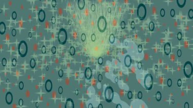 Dijital doku yüzey tasarım biçimi ile modern video animasyonu için gelişmiş hareket grafikleri