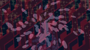 Lüks hareket projeleri için soyut tasarım stili animasyonu olan üst düzey dijital doku