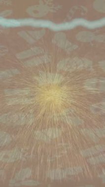 Dijital doku yüzey tasarım biçimi ile modern video animasyonu için gelişmiş hareket grafikleri