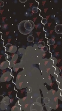 Yaratıcı video düzenleme film arkaplan tasarımı için minimalist organik hareket grafikleri