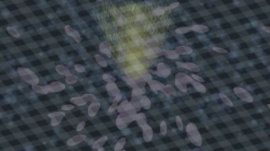 Soyut hareket desenli fütüristik video üretimi için dinamik dijital arkaplan