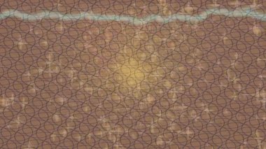 Benzersiz dijital animasyon tarzı grafikleri olan yaratıcı ortam tasarımı için yenilikçi hareket dokusu