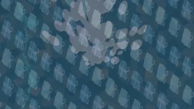 Benzersiz hareket grafikleri tasarım sanatına sahip yaratıcı film üretimi için özet bir arkaplan