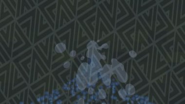 Soyut hareket desenli fütüristik video üretimi için dinamik dijital arkaplan