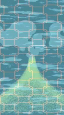 Organik desenli yüzey giriş stili video film sanatı ile soyut arkaplan tasarımı