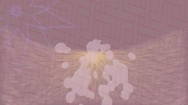 Organik desenli yüzey giriş stili video film sanatı ile soyut arkaplan tasarımı