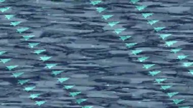 Benzersiz hareket dokusu tasarım sanatı ile profesyonel video düzenleme için modern soyut grafikler