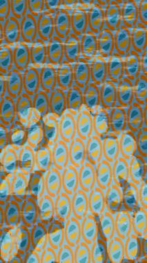 Benzersiz dijital animasyon tarzı grafikleri olan yaratıcı ortam tasarımı için yenilikçi hareket dokusu