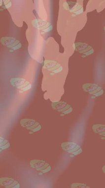 Lüks hareket projeleri için soyut tasarım stili animasyonu olan üst düzey dijital doku