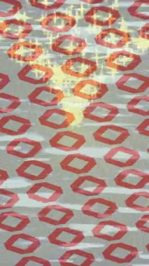 Benzersiz dijital animasyon tarzı grafikleri olan yaratıcı ortam tasarımı için yenilikçi hareket dokusu