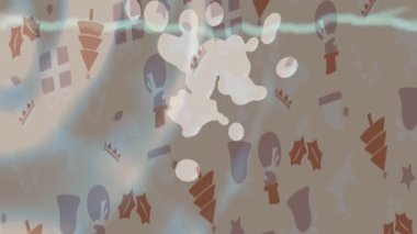 Estetik doku arkaplan tasarımı renkli hareket grafikleri ile moda film giriş profosyoneli