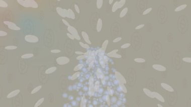 Soyut hareket desenli fütüristik video üretimi için dinamik dijital arkaplan