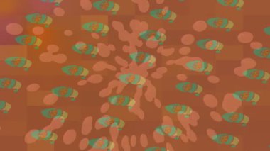 Soyut hareket desenli fütüristik video üretimi için dinamik dijital arkaplan