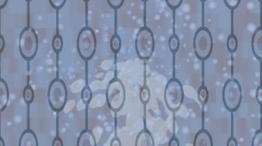 Soyut hareket desenli fütüristik video üretimi için dinamik dijital arkaplan