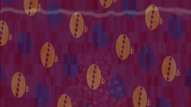 Organik desenli yüzey giriş stili video film sanatı ile soyut arkaplan tasarımı