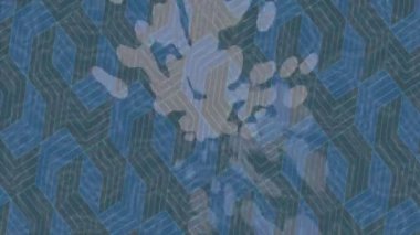 Benzersiz dijital animasyon tarzı grafikleri olan yaratıcı ortam tasarımı için yenilikçi hareket dokusu