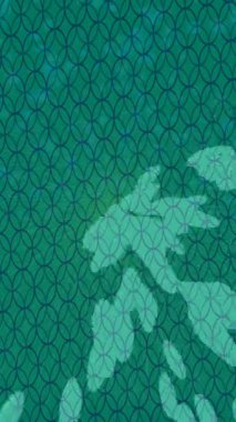 Soyut hareket desenli fütüristik video üretimi için dinamik dijital arkaplan