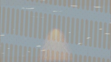 Dijital doku yüzey tasarım biçimi ile modern video animasyonu için gelişmiş hareket grafikleri