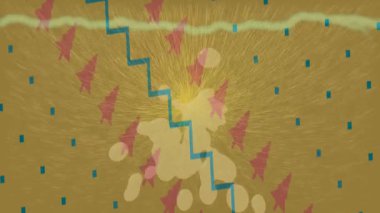 Dijital doku yüzey tasarım biçimi ile modern video animasyonu için gelişmiş hareket grafikleri