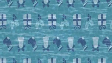 Soyut hareket desenli fütüristik video üretimi için dinamik dijital arkaplan