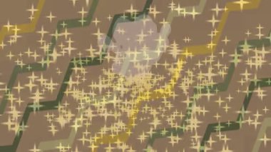 Benzersiz hareket grafikleri tasarım sanatına sahip yaratıcı film üretimi için özet bir arkaplan