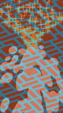 Organik desenli yüzey giriş stili video film sanatı ile soyut arkaplan tasarımı